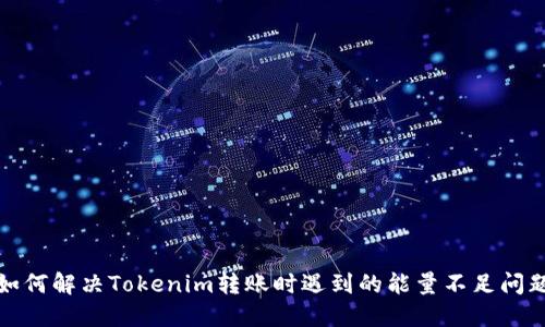 如何解决Tokenim转账时遇到的能量不足问题